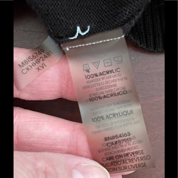 CALVIN KLEIN Woman’s Long Sleeve Color Block Sweater size Large - Picture 5 of 5